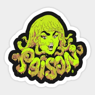 Slime Medusa (black) Sticker